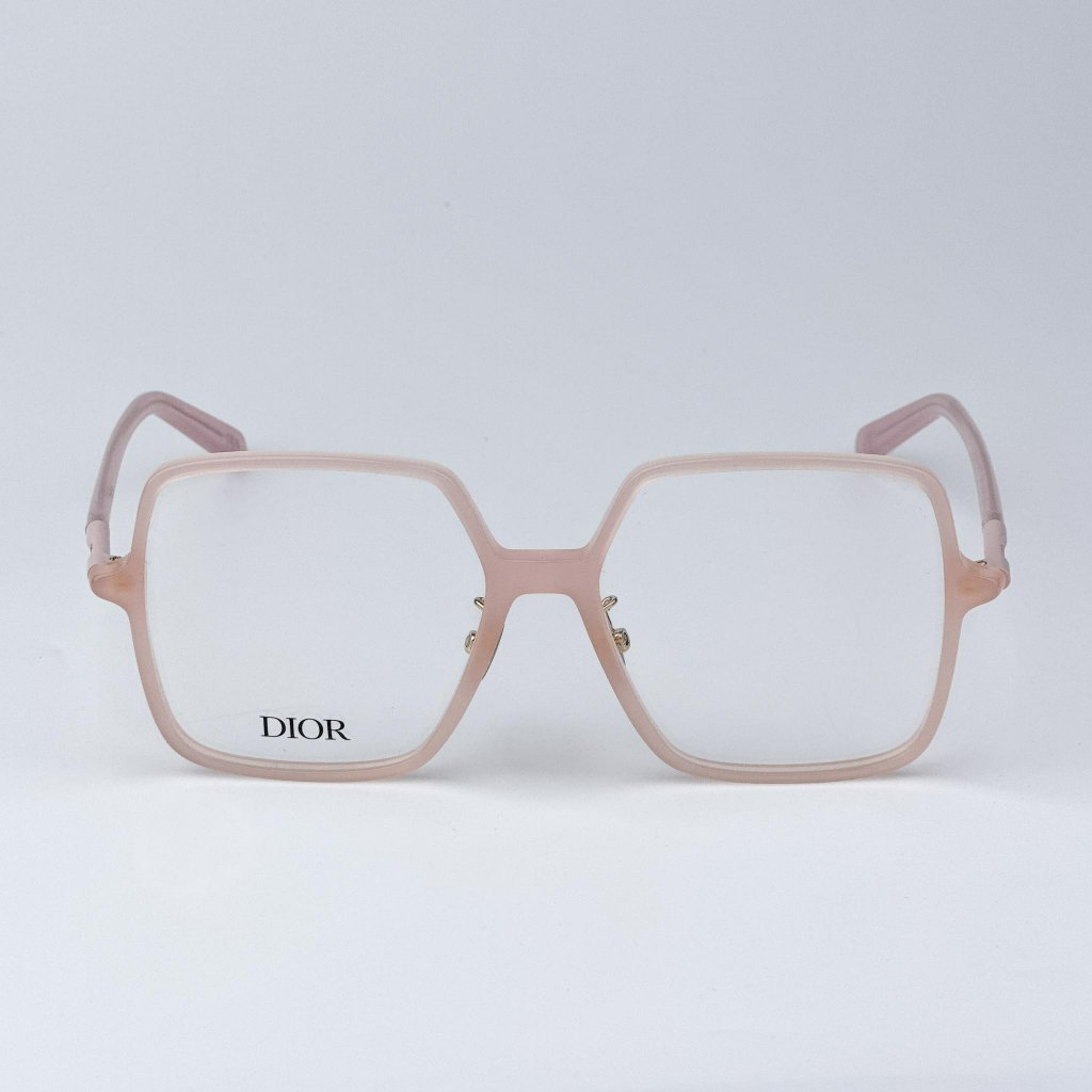 Dior Mini Cd O S7f 4000 Men Brand New Eyeglasses Pink Square